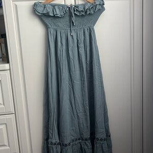 Strapless maxi dress